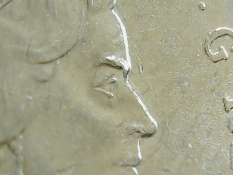 1999 - Éclat de Coin sur Sourcil Avers 0427-210