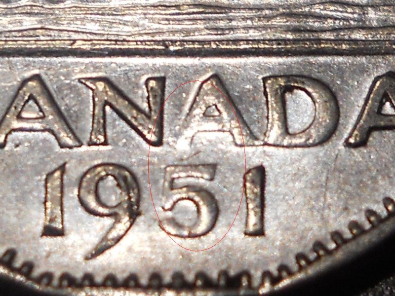 1951 - Coin Détérioré & Obturé Revers 1934_015