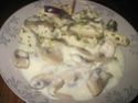 Escalopes de poulet à la béchamel aux champignons.photos. Escalo88