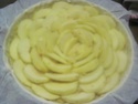 tarte aux pommes sur une crème d'amande.photos. Tarte_24