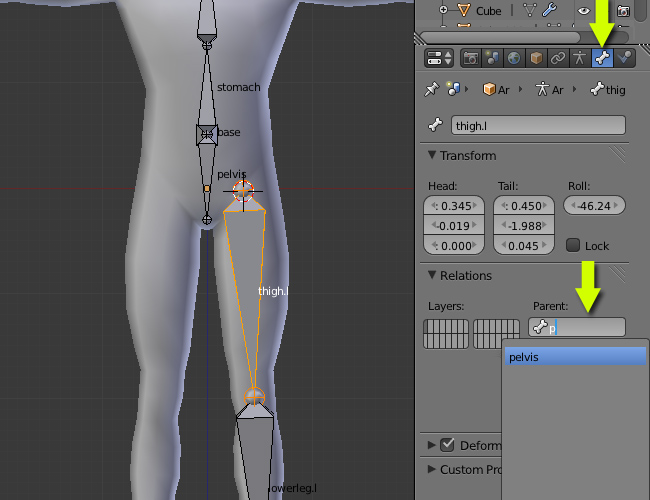 在Blender 创建一个低多边形角色的绑定 Building A Basic Low Poly Character Rig In Blender 001510