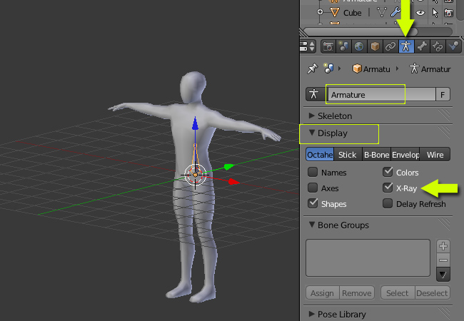 在Blender 创建一个低多边形角色的绑定 Building A Basic Low Poly Character Rig In Blender 00310