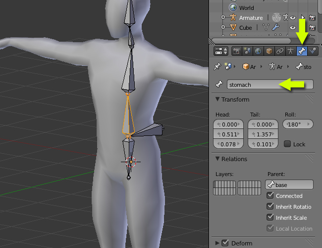 在Blender 创建一个低多边形角色的绑定 Building A Basic Low Poly Character Rig In Blender 00911