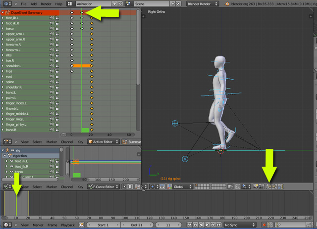 在Blender使用Rigify创建循环步行动画 Create an Animation Walk Cycle in Blender using Rigify 02510