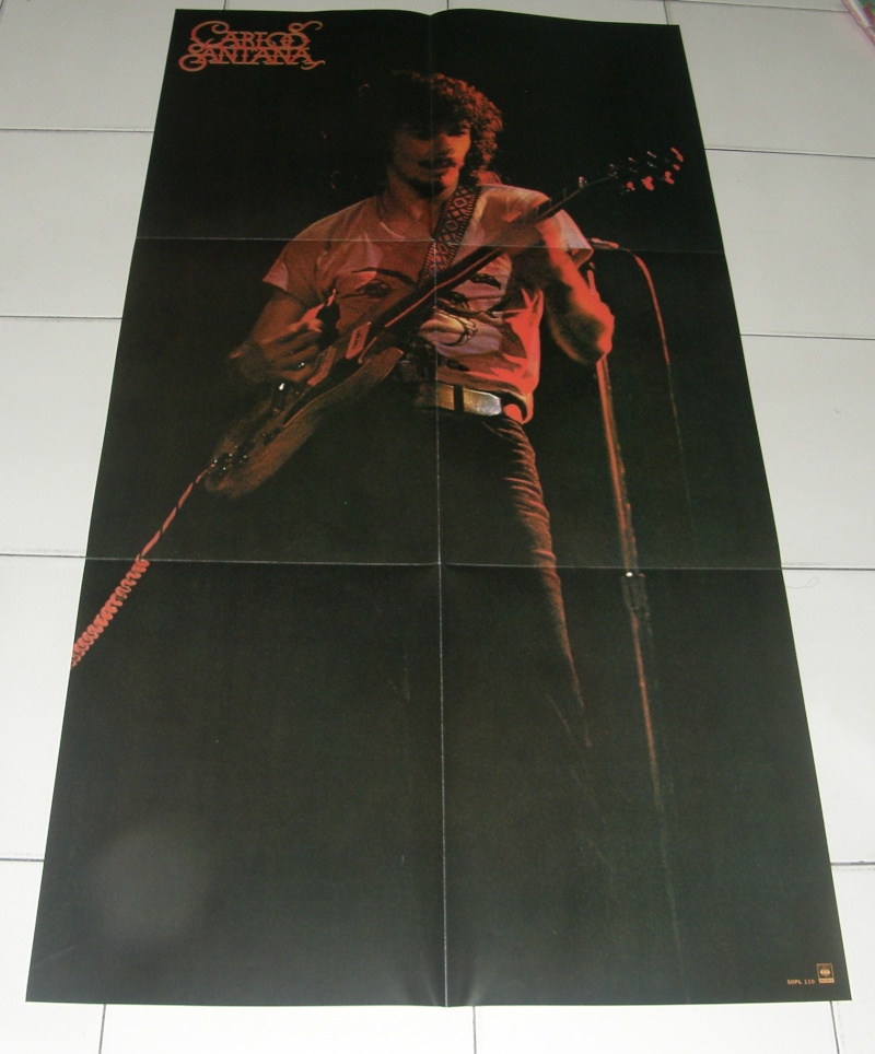 Santana with poster LP used Santan12