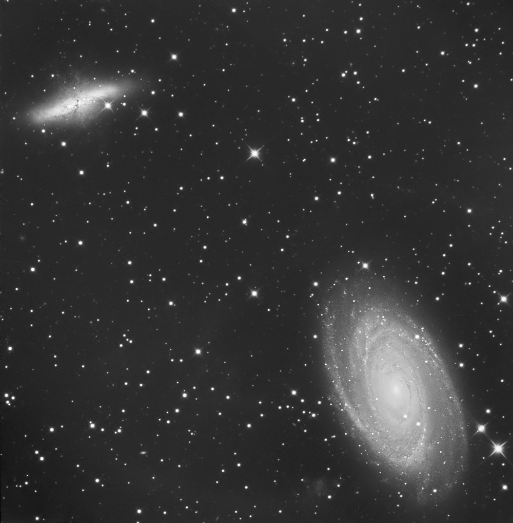 M81 - M82 Luminance traitée M81_lu10