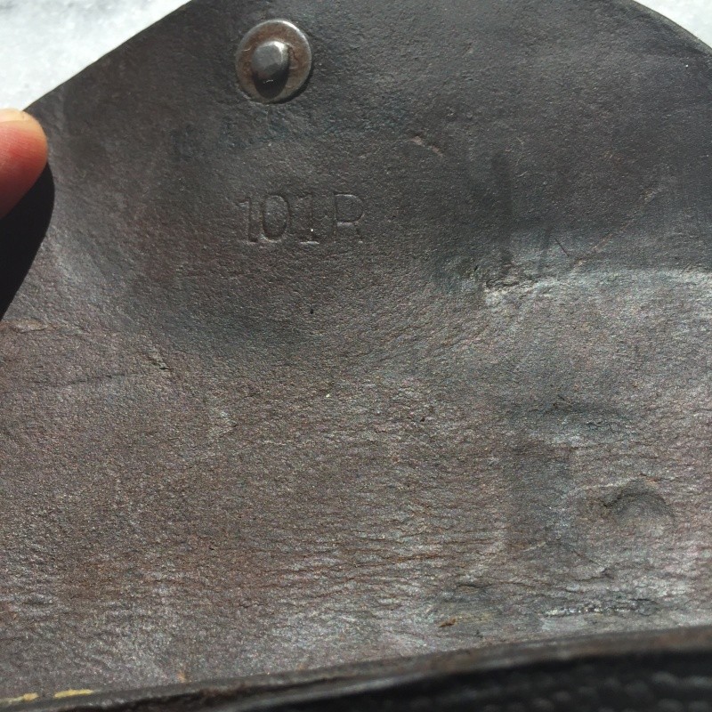 Identification marquages étui cuir STECHER FREIBERG 1916 pour Dreyse 1907 - calibre 7.65 46711