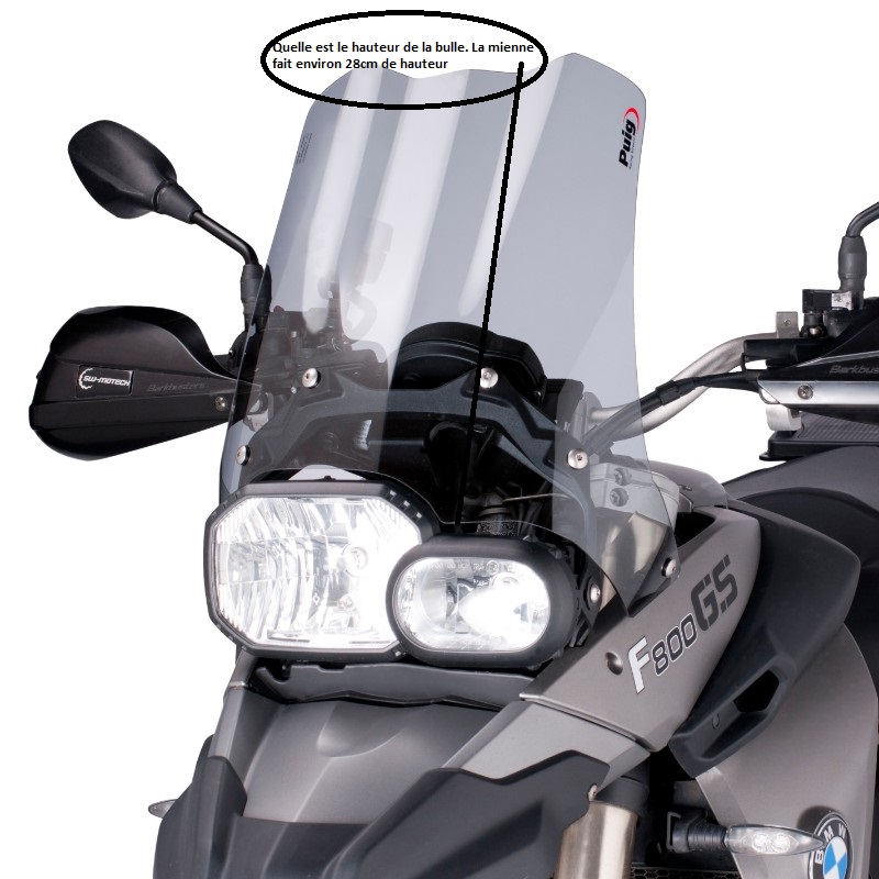 (Vends) Bulle Puig F650/800 GS Fumé Clair Ref 104204 Hauteu10