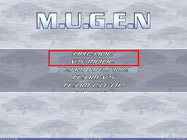 On Mugen, how can I remove Regular Single Arcade Mode and Regular Single VS Mode? Mugen_14