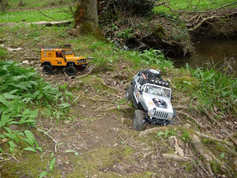 Sortie RC Scale Trial Crawler tout terrain SCX10 à Barbechat 44 Nantes Sud Loire Atlantique 10 avril 2015  Sortie10