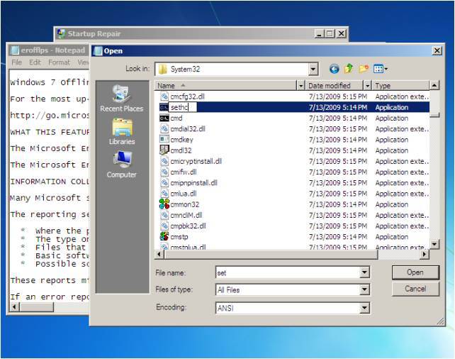 How to hack into a Password Locked Windows 7 system using CMD Pictur11