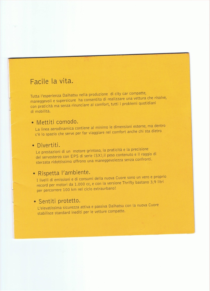 Documentation commerciale Cuore 2 Italie Ccf26012