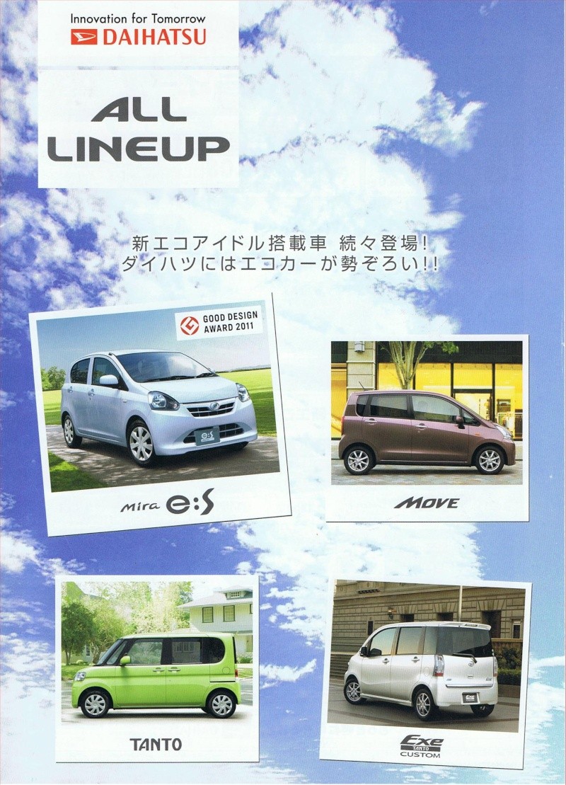 Documentation commerciale Daihatsu "all lineaup" 2012 Japan Ccf26054