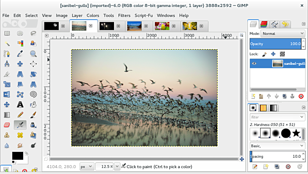 GNU Image Manipulation Program Select11