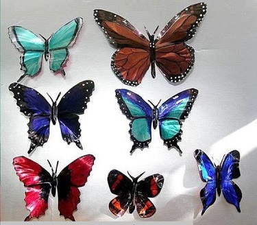 mariposas hechas con lata Maripo10