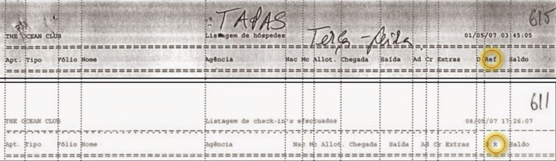 Manipulation of Ocean Club booking sheets says it all Header10