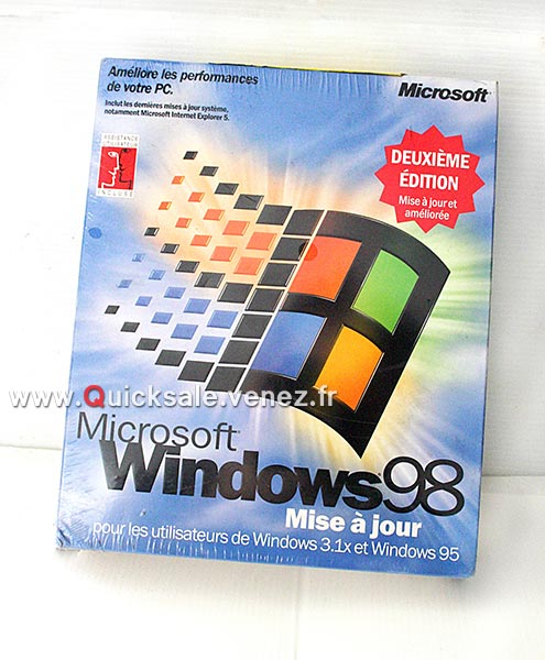 [VENDU] Windows 98, neuf sous blister. 75€ Window11