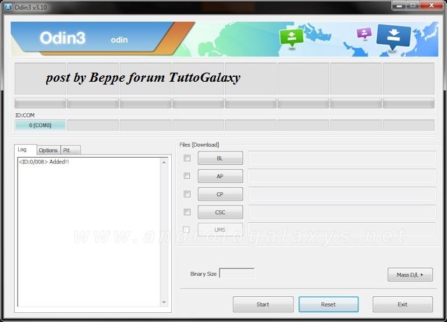 [Applicazioni] ODIN Tool Flash per Tutti SAMSUNG SMARTPHONES agg.vers.3.10.6 Odin-310