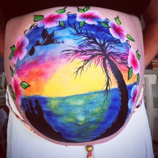 My first ever Belly Painting - So excited with Pics Img_8910