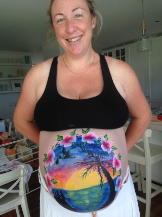 My first ever Belly Painting - So excited with Pics Img_8911
