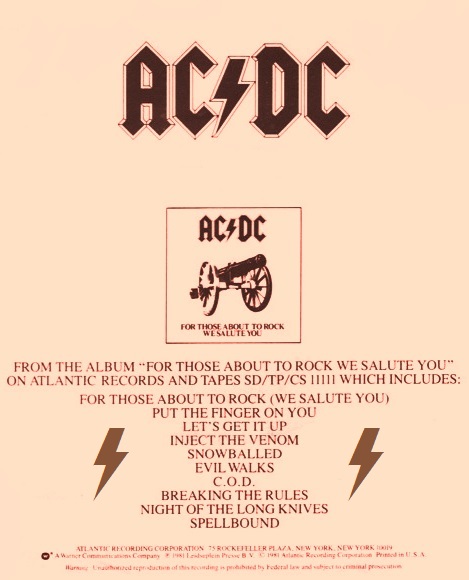 1981 - For those about to rock R-143410