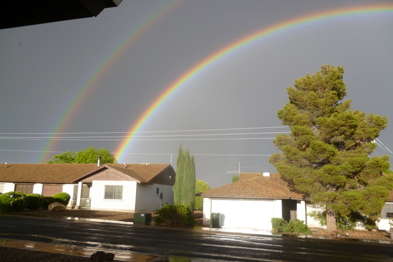 Rainy Day in Kingman, AZ and beautiful! Rainbo10