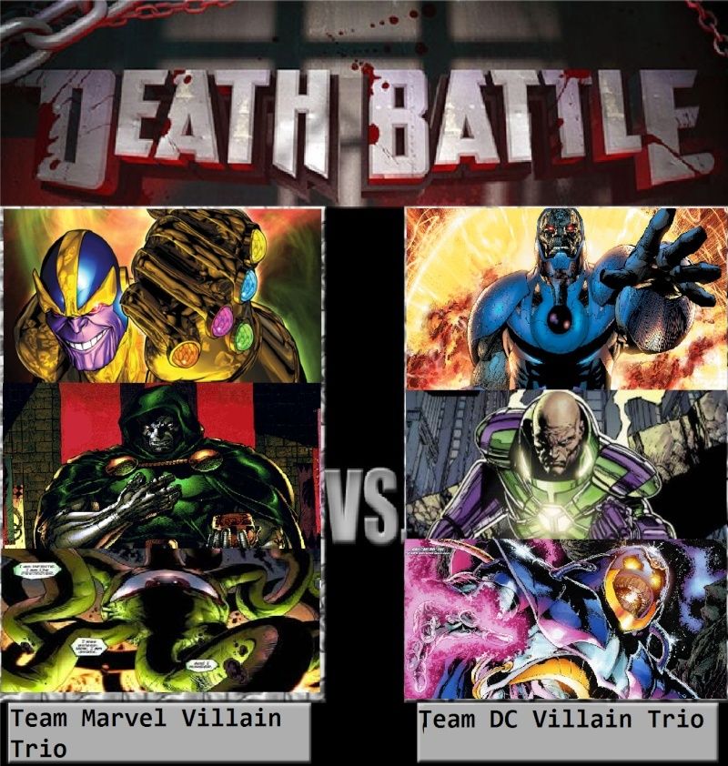 Dr Doom,Thanos and Shuma Gorath Vs Lex Luthor,Darkseid and Anti Monitor Marvel10