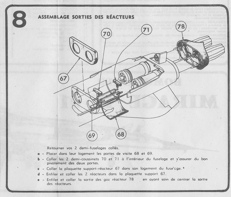 DASSAULT MIRAGE IV-01 1/50ème Réf L 830 Notice Mirage15