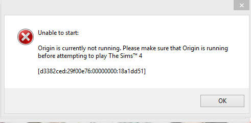 Game doesn't start up even when Origin is running Help10