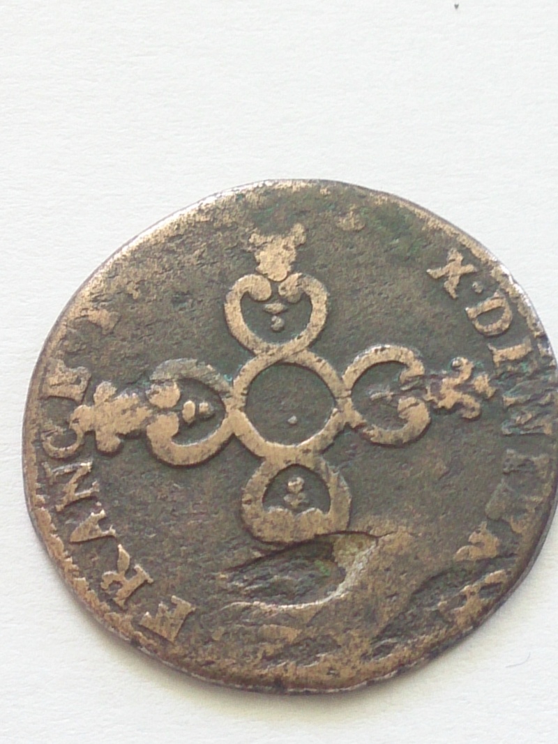 Monnaies Royales Françaises, Louis XIV, Six deniers dit "Dardennes" Aix  Dsc_1116