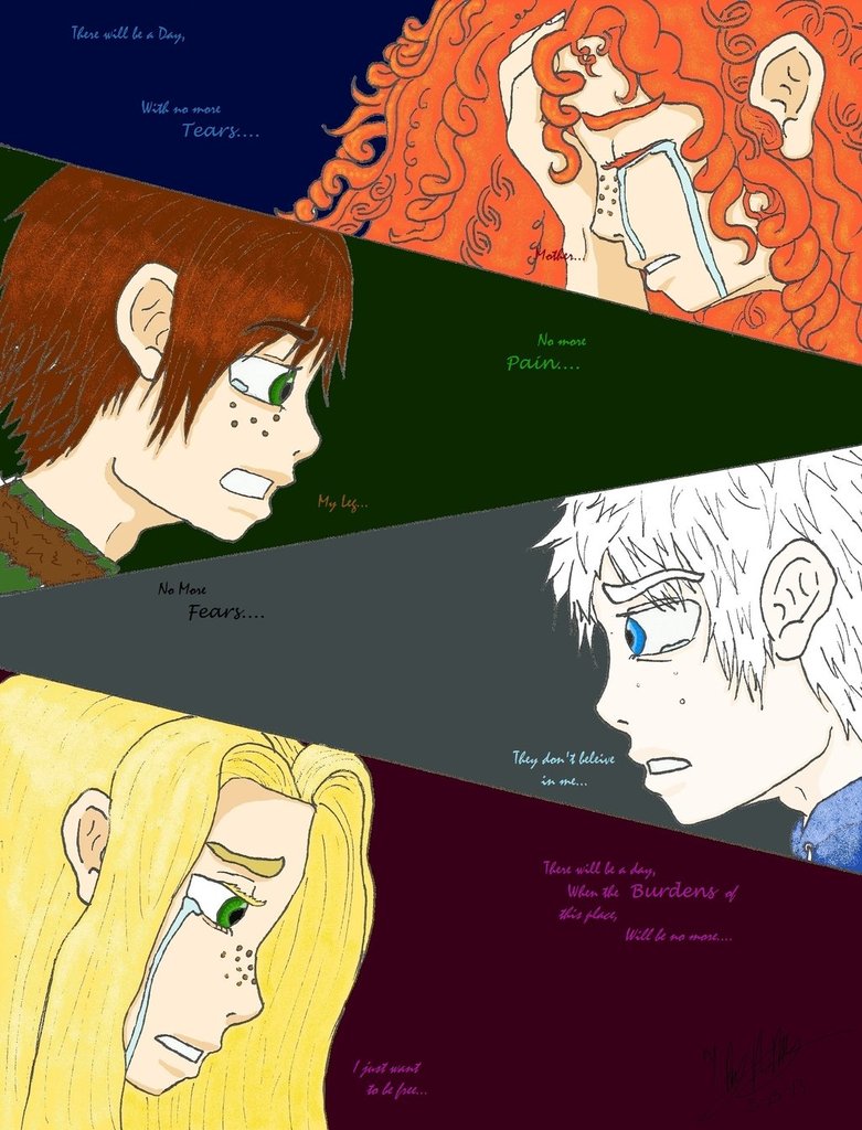 (Fan art) Merida, Rapunzel, Jack et Hiccup - The Big Four - Page 41 The_bi16