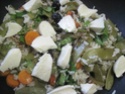 Riz aux légumes. mozzarella. basilic.photos. 10538510