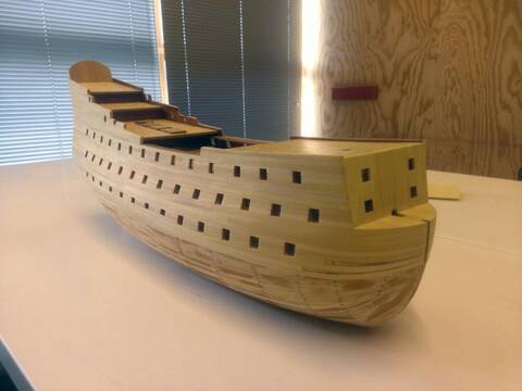 Maquette bateau en bois : Le Soleil Royal