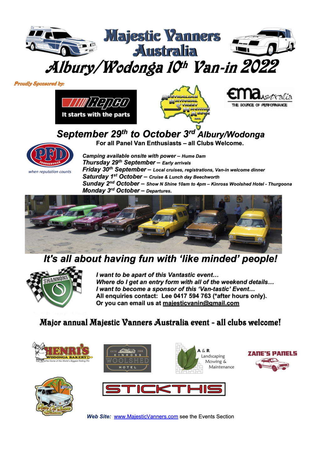 MAJESTIC VANNERS Australia Keeping the Dream Alive!!!  This Weekend! 2022_f12