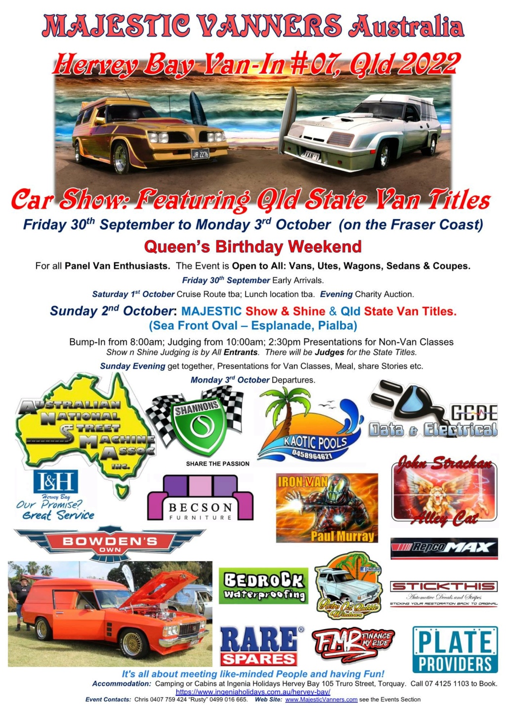 QLD State Van Titles 2022 & Van-In #07 Hervey Bay Friday 30th Sept - Monday 3rd October 2022 2022_h12
