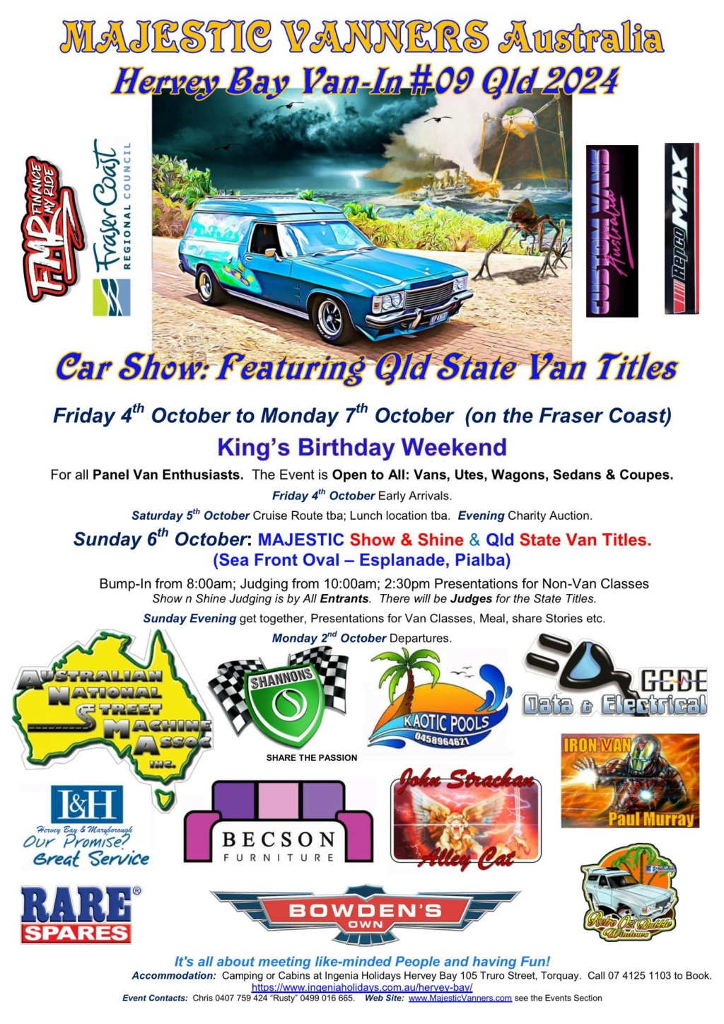 QLD State Van Titles 2024 & Van-In #09 Hervey Bay Friday 4th - Monday 7th  October 2024 2024_h14