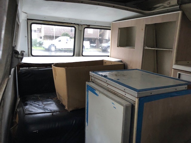 1967 A-100 camper removing and selling interior 67_int10