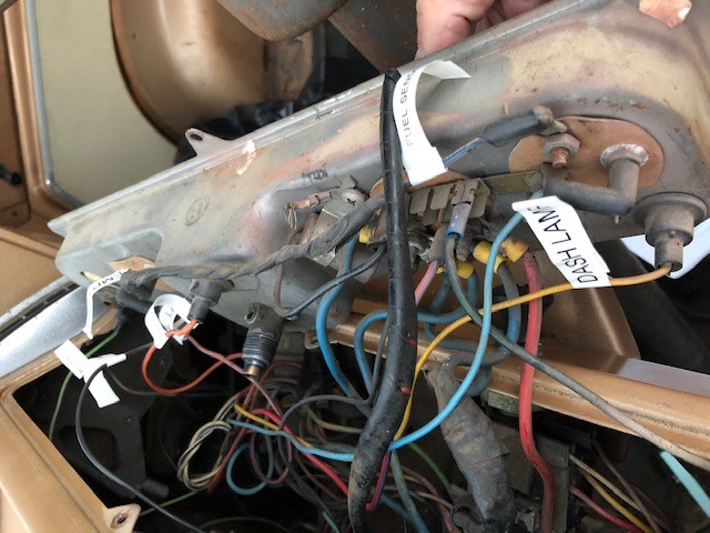 Painless Wiring harness install 1969 A-108  Dash_w12