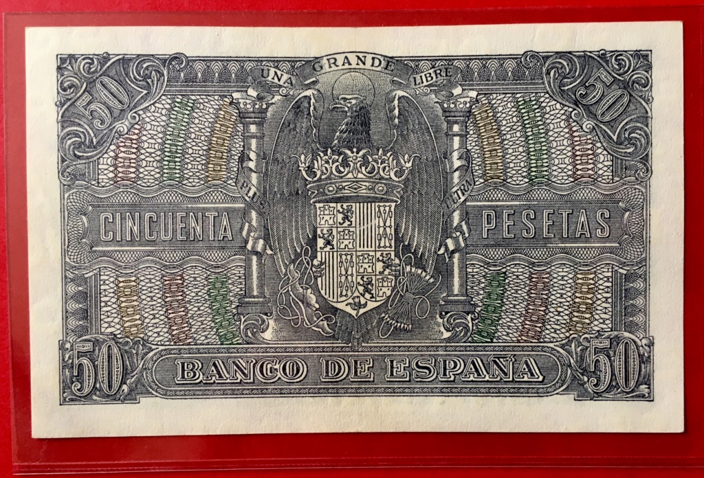50 Pesetas 9 de Enero de 1940. Pelayo D8a90f10