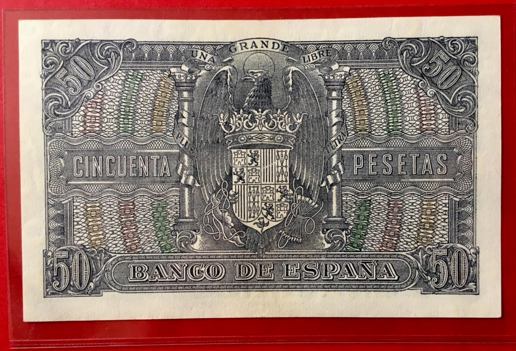 50 Pesetas 9 de Enero de 1940.  Pelayo D8a90f10