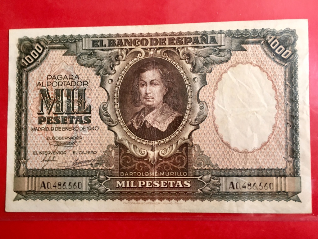 1000 Pesetas  Enero 1940 (Bartolomé Murillo) E8c3bc10