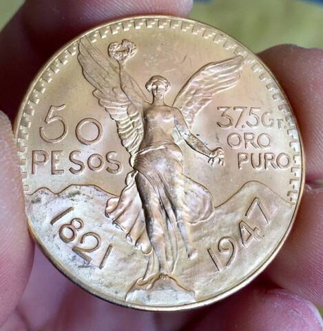 50 Pesos Centenario México 1947