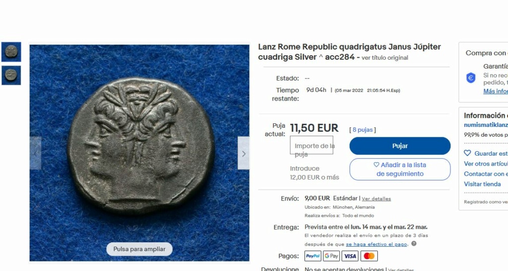 Numismatik Lanz y sus denario de Osca, Augusto, Marco Antonio... Captur19
