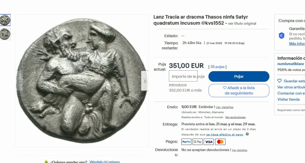 Numismatik Lanz y sus denario de Osca, Augusto, Marco Antonio... Tahsos10