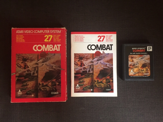 Lot jeux Atari 2600 en boite Combat11