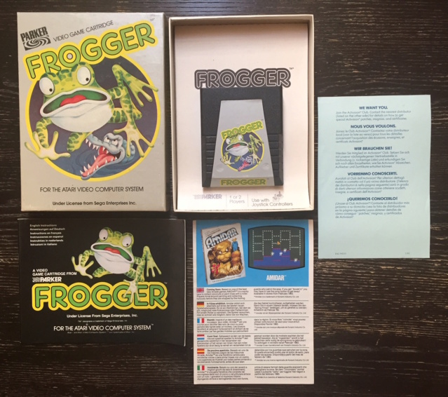 Lot jeux Atari 2600 en boite Frogge13
