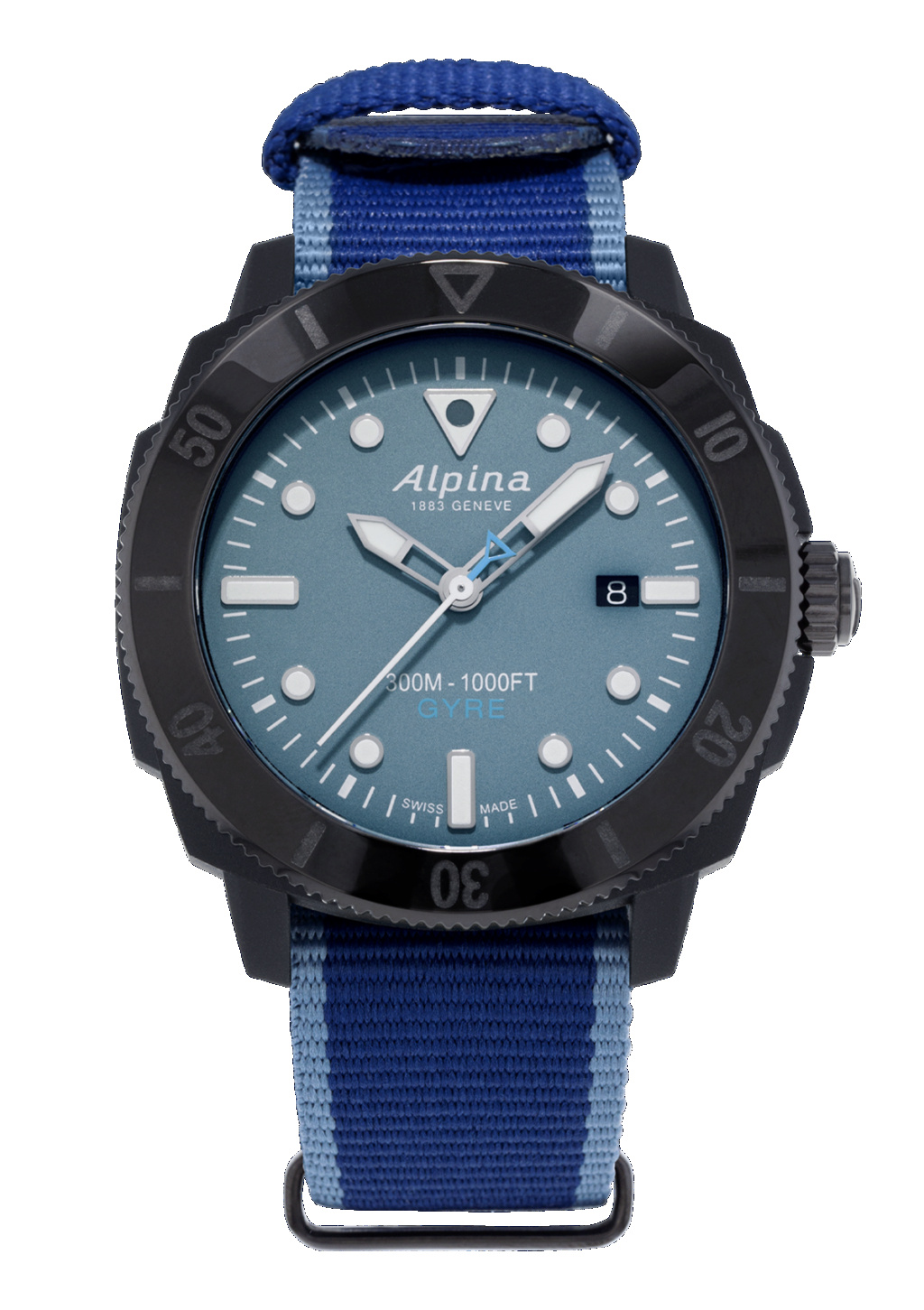 Bracelet milanais noir pour Alpina Seastrong Al-52510