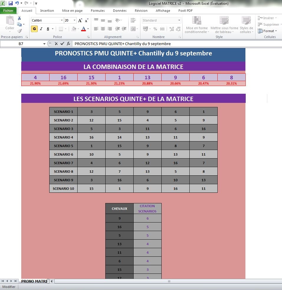 bonjour pronos la matrice du 9 septembre 2019 Captur15