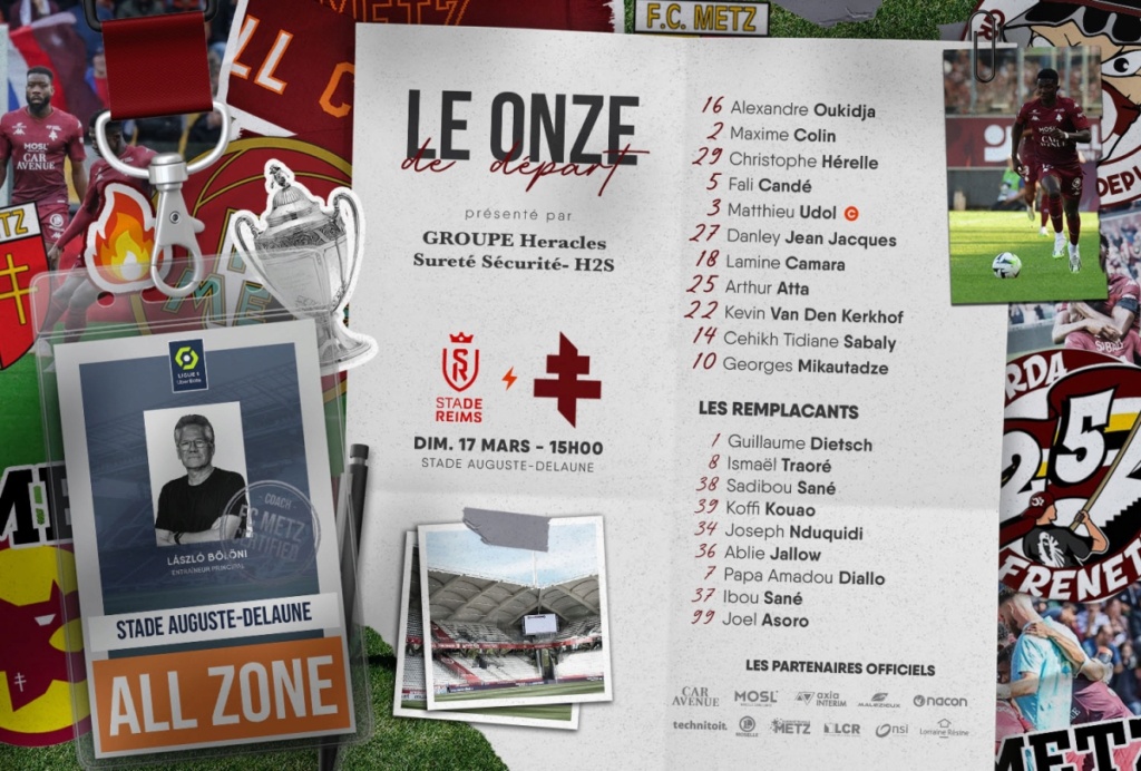 STADE DE REIMS - FC METZ 26ème journée de Ligue 1 Uber Eats Compo_12