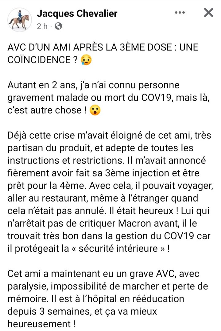 Temoignage - Injection ARNm anti-covid : témoignages recensés de personnes victimes d'effets secondaires - Page 12 3098_j10